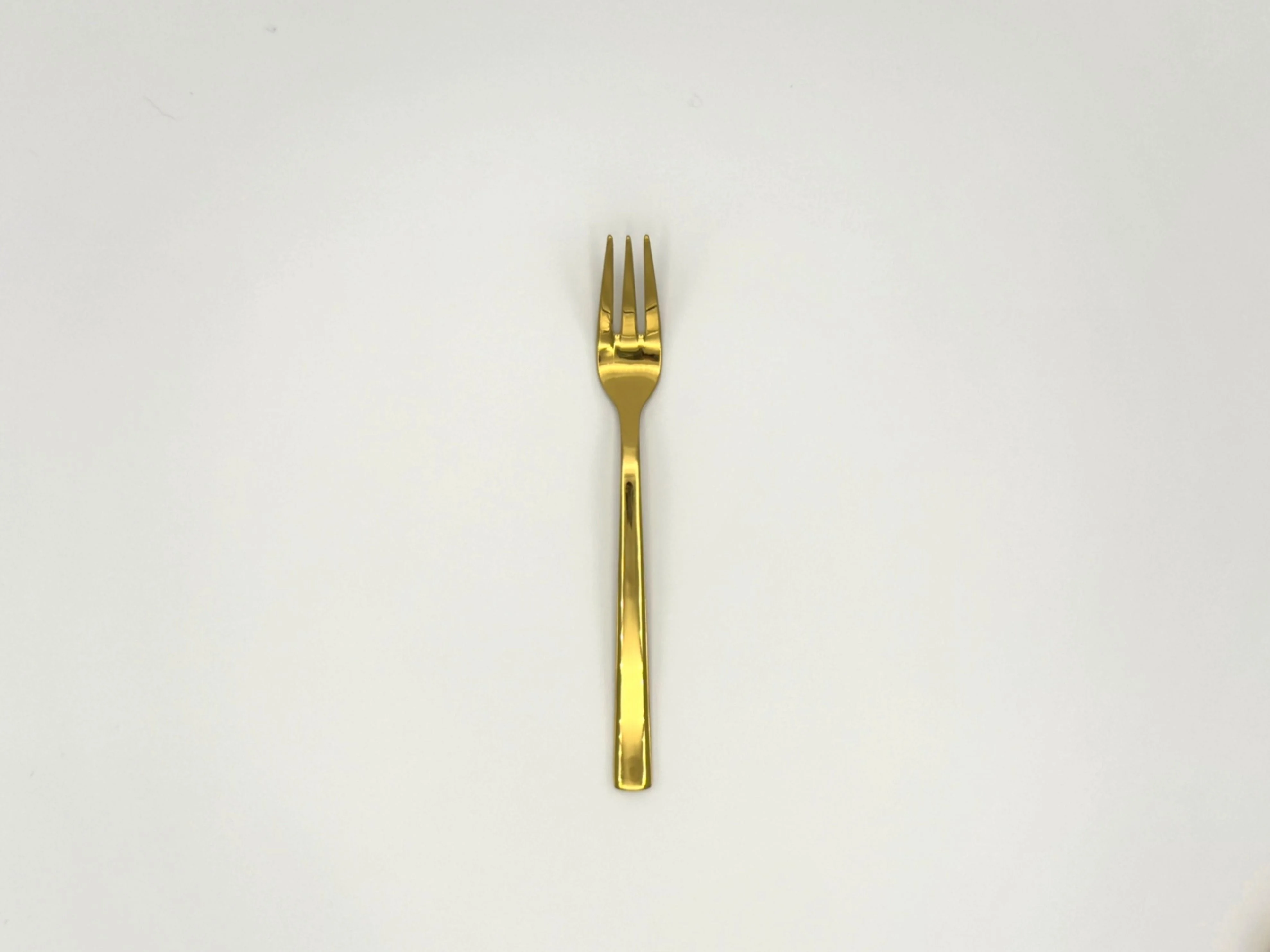 Kuchengabel Gold glänzend